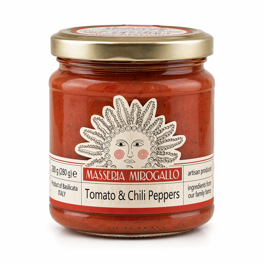Masseria Mirogallo Tomato Sauce with Chili Peppers 9.9oz / 280g - 6/case