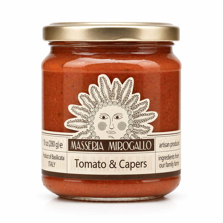 Masseria Mirogallo Tomato Sauce with Capers and Olives 9.9oz / 280g - 6/case