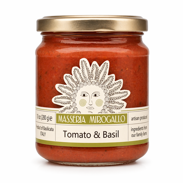Masseria Mirogallo Tomato Sauce with Basil 9.9oz / 280g - 8/case