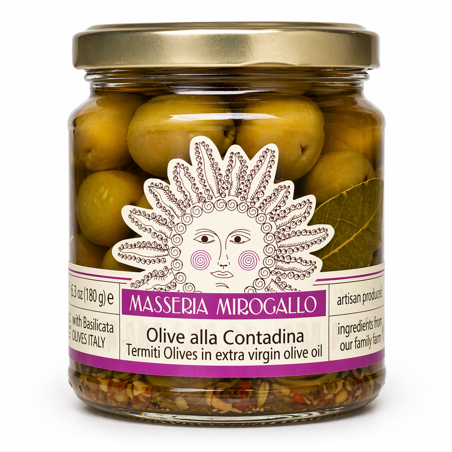 Masseria Mirogallo Termiti Olives in EVOO 9.5oz / 270g - 8/case