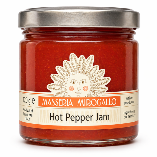 Masseria Mirogallo Hot Pepper Jam 4.2oz / 120g - 12/case