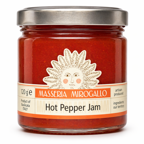 Masseria Mirogallo Hot Pepper Jam 4.2oz / 120g - 12/case