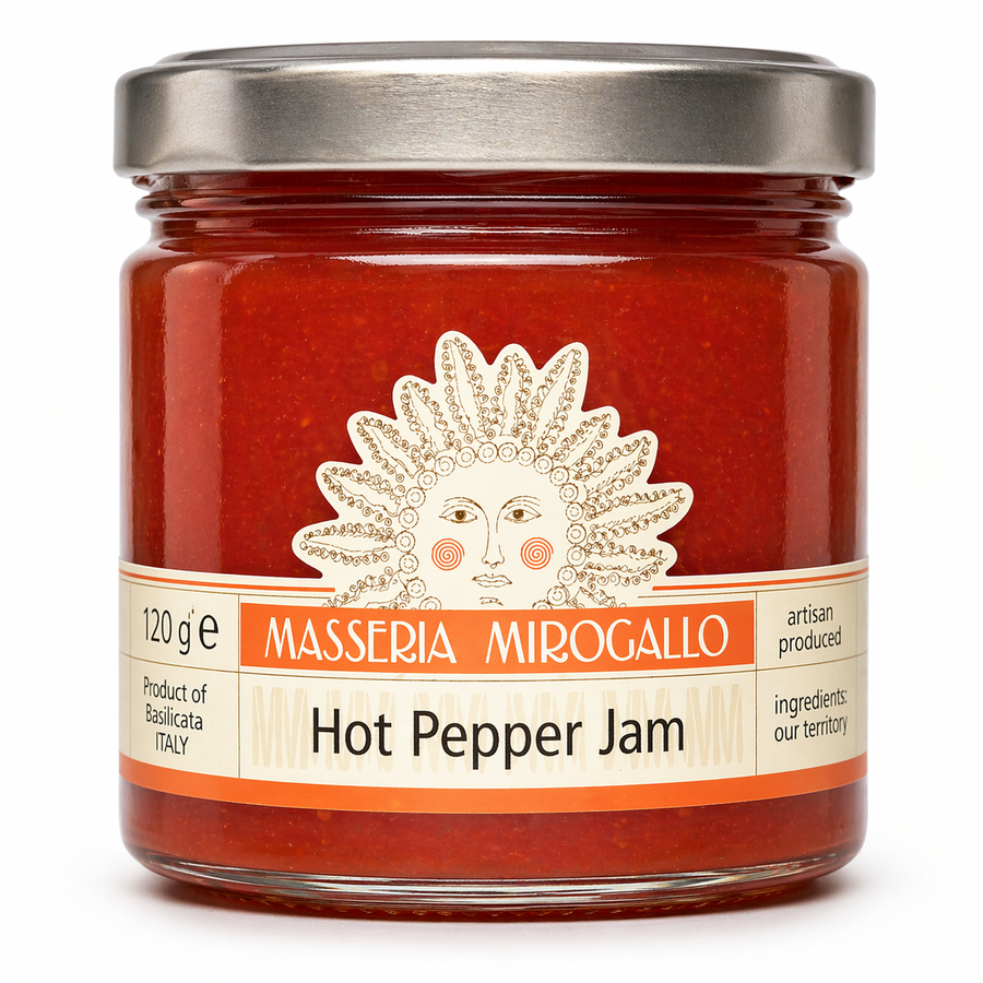 Masseria Mirogallo Hot Pepper Jam 4.2oz / 120g - 12/case