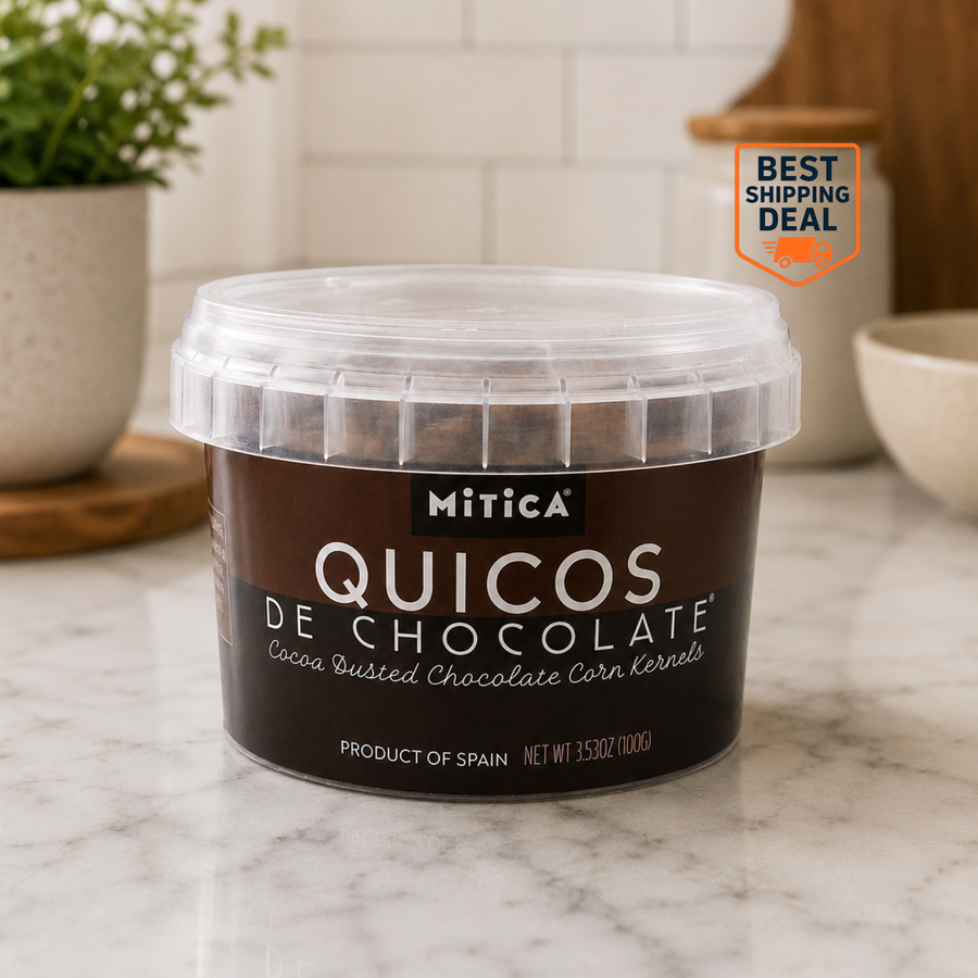 Mitica Crunchy Chocolate Quicos 2.8oz – 12/case
