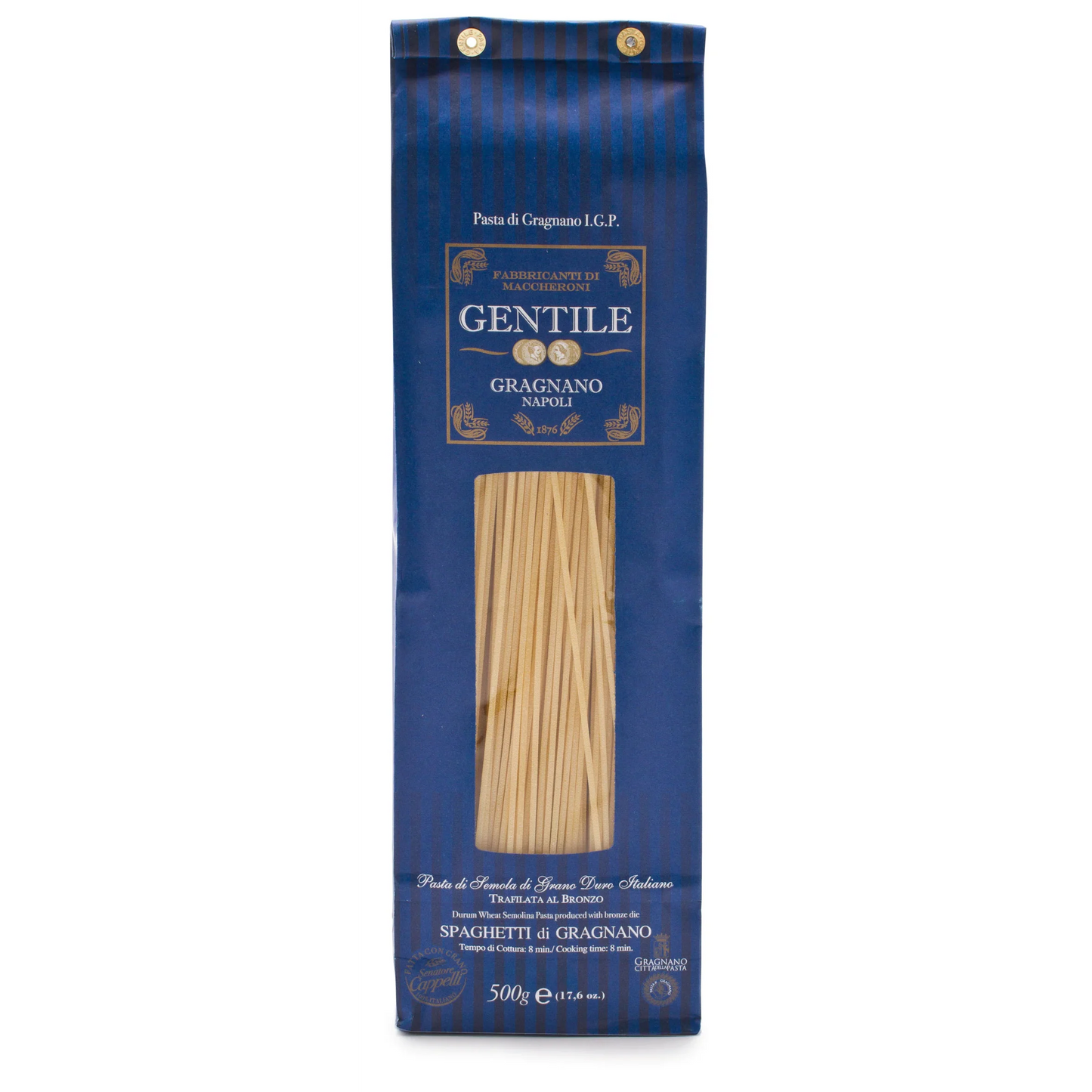 Pastificio Gentile Gragnano Pasta I.G.P. 500gr (1.1 Lbs) 12 Units