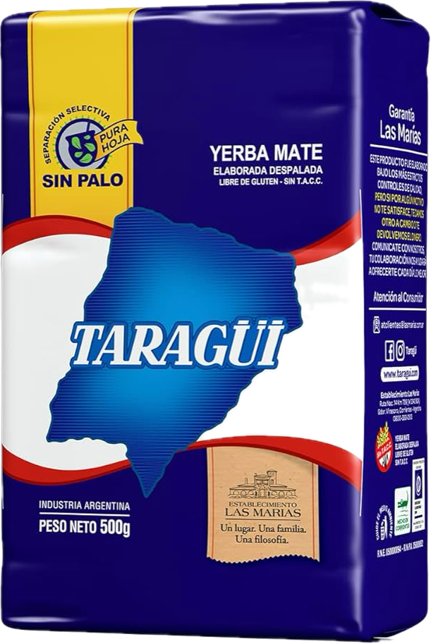 Taragüi Yerba Mate Con Palo 500 g – 10/case