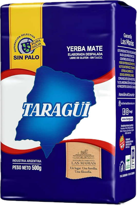 Taragüi Yerba Mate Con Palo 500 g – 10/case