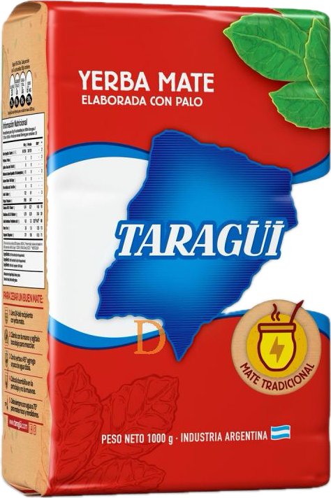 Taragüi Yerba Mate Sin Palo 1 kg – 10/case