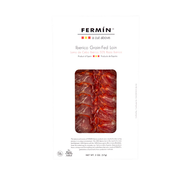 Fermin Ibérico Grain-Fed Loin Pre-Sliced 2 oz – 15/case 15 Units