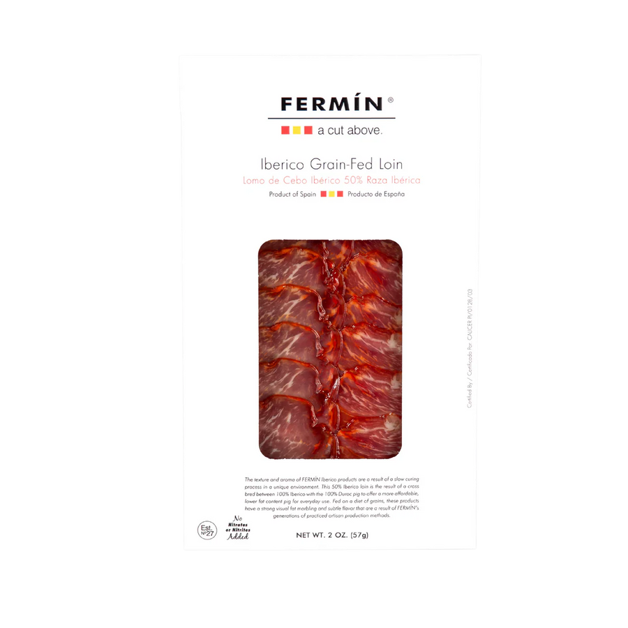 Fermin Ibérico Grain-Fed Loin Pre-Sliced 2 oz – 15/case 15 Units