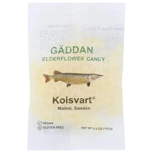 Kolsvart Gaddan Elderflower Candy Fish  4.25 oz (125 g) 15 Units