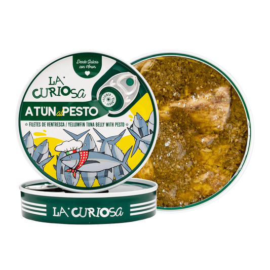La Curiosa Tunabelly Fillets with Pesto 115g – 12/cs