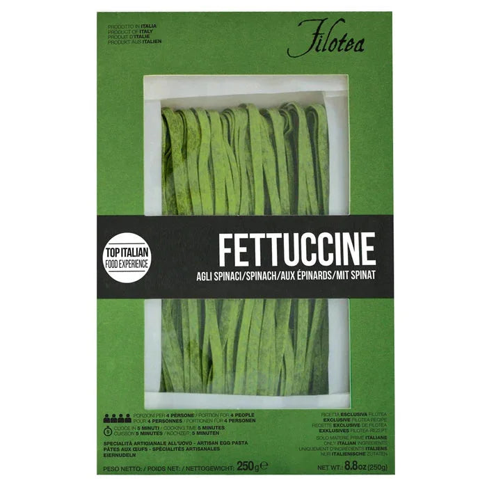 Filotea Fettucine Spinach Campofilone Artisan Egg Pasta 8.8oz (250gr) 20 Units