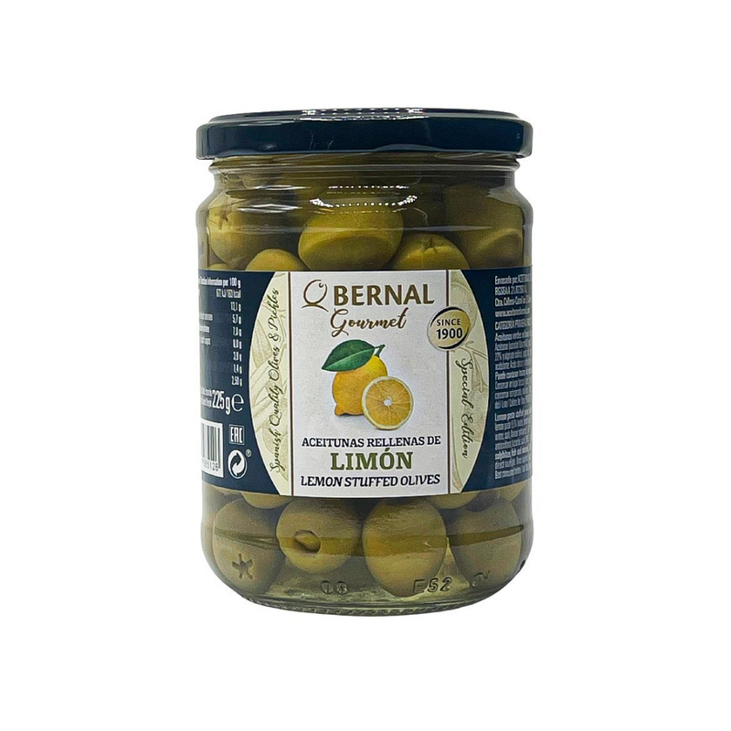 Bernal Gourmet Lemon Stuffed Olives 15.4 oz (436 g) 12 Units