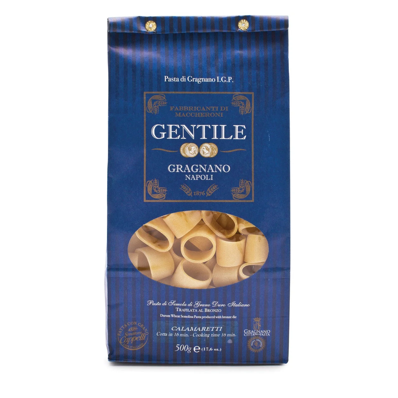 Pastificio Gentile Gragnano Pasta I.G.P. 500gr (1.1 Lbs) 12 Units