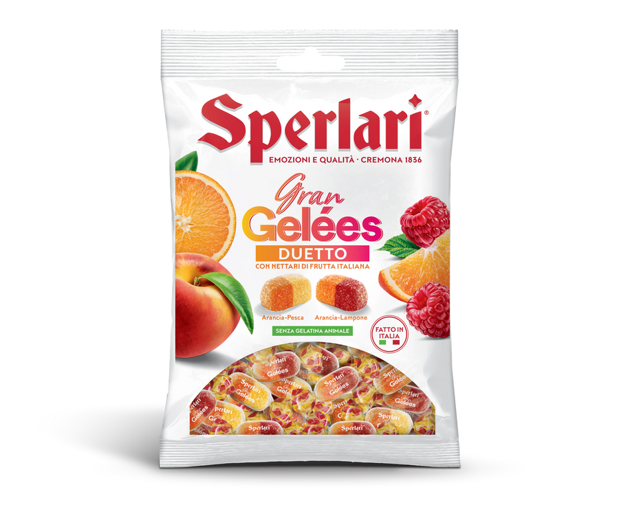 Sperlari Duetto Bi-Flavored Jelly Candies 5.29oz 18 Units