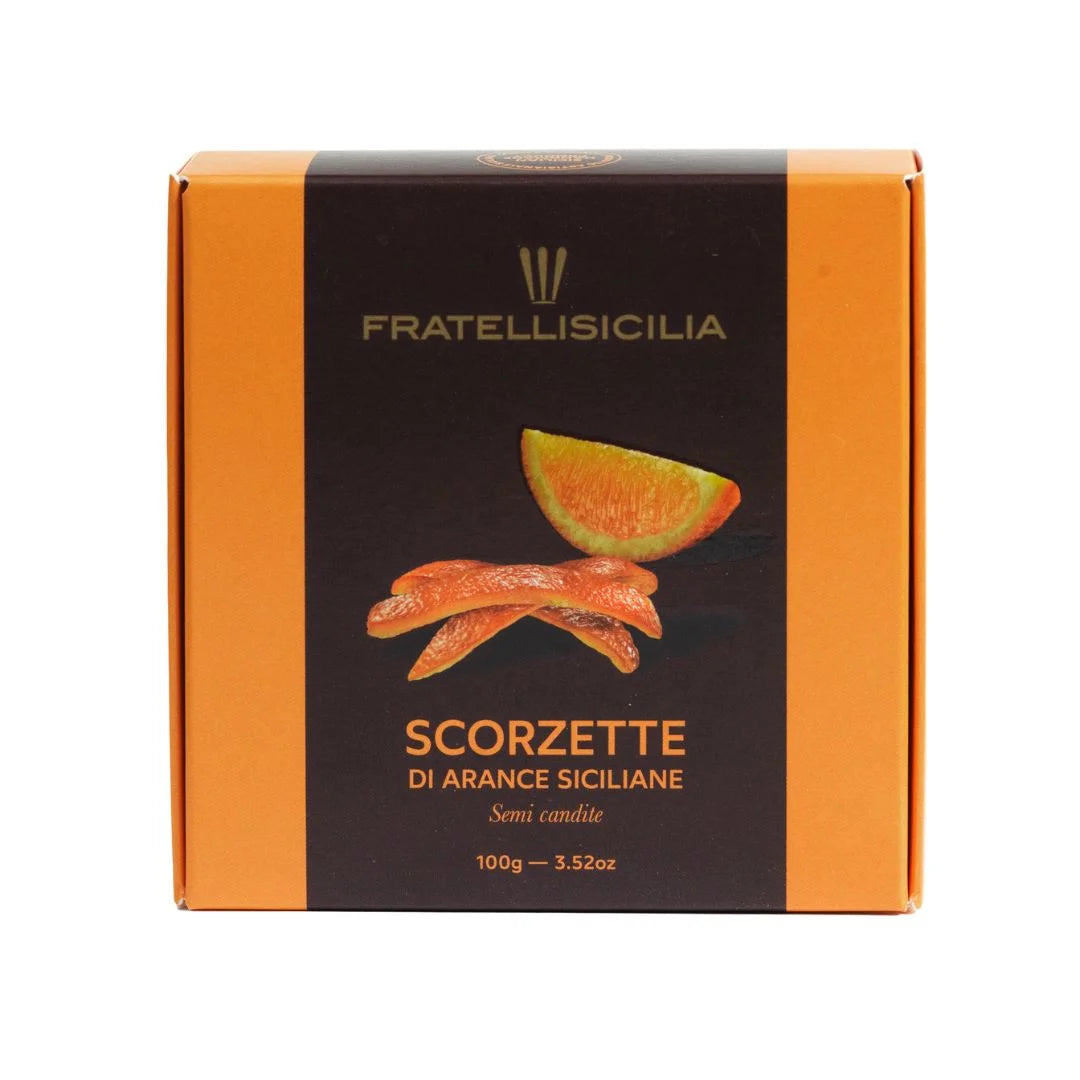 Fratelli Sicilia Orange Peels Box 5.82 oz (165gr) 12 Units