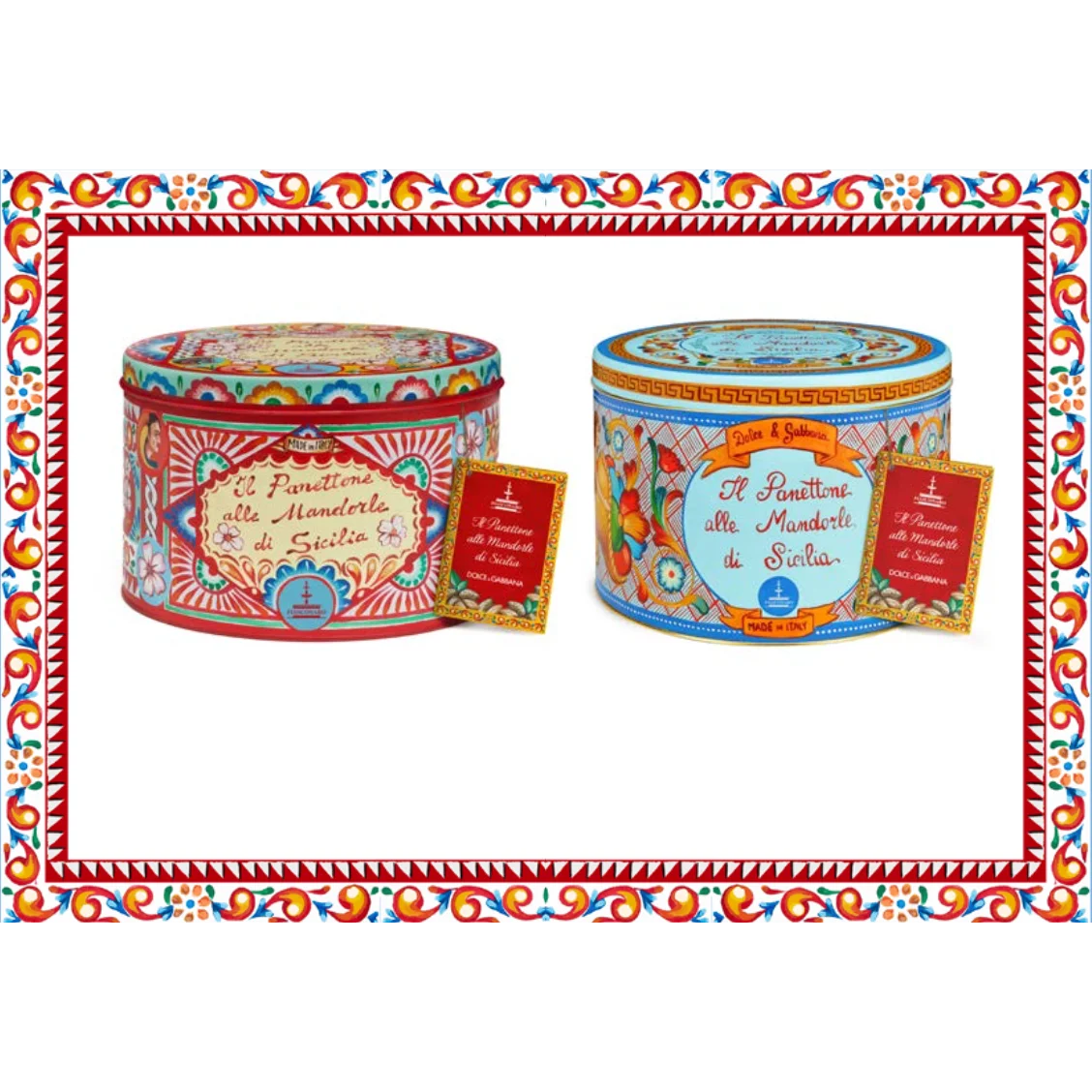 Dolce & Gabbana Panettone Di Mandorle di Sicilia 2.2Lb (1kg) 4 Units