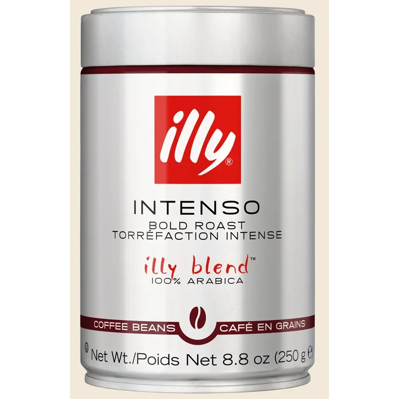 Illy Coffee Beans Intenso 8.82oz (250gr) 12 Units