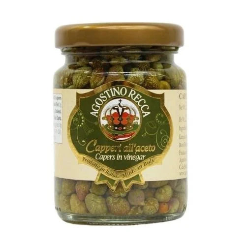 Recca  Capers in Vinegar 3oz (85gr) 24 Units