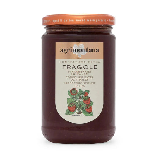 Agrimontana Strawberry Extra Jam 12.3 oz (350g)  12 Units