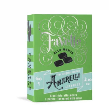 Amarelli Favette Mint Licorice 2.12 oz (60gr) 12 Units