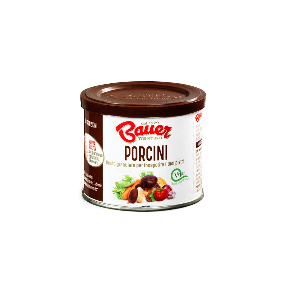 Bauer Instant Porcini Mushroom Granular Stock 4.23 oz (120 g) 12 Units