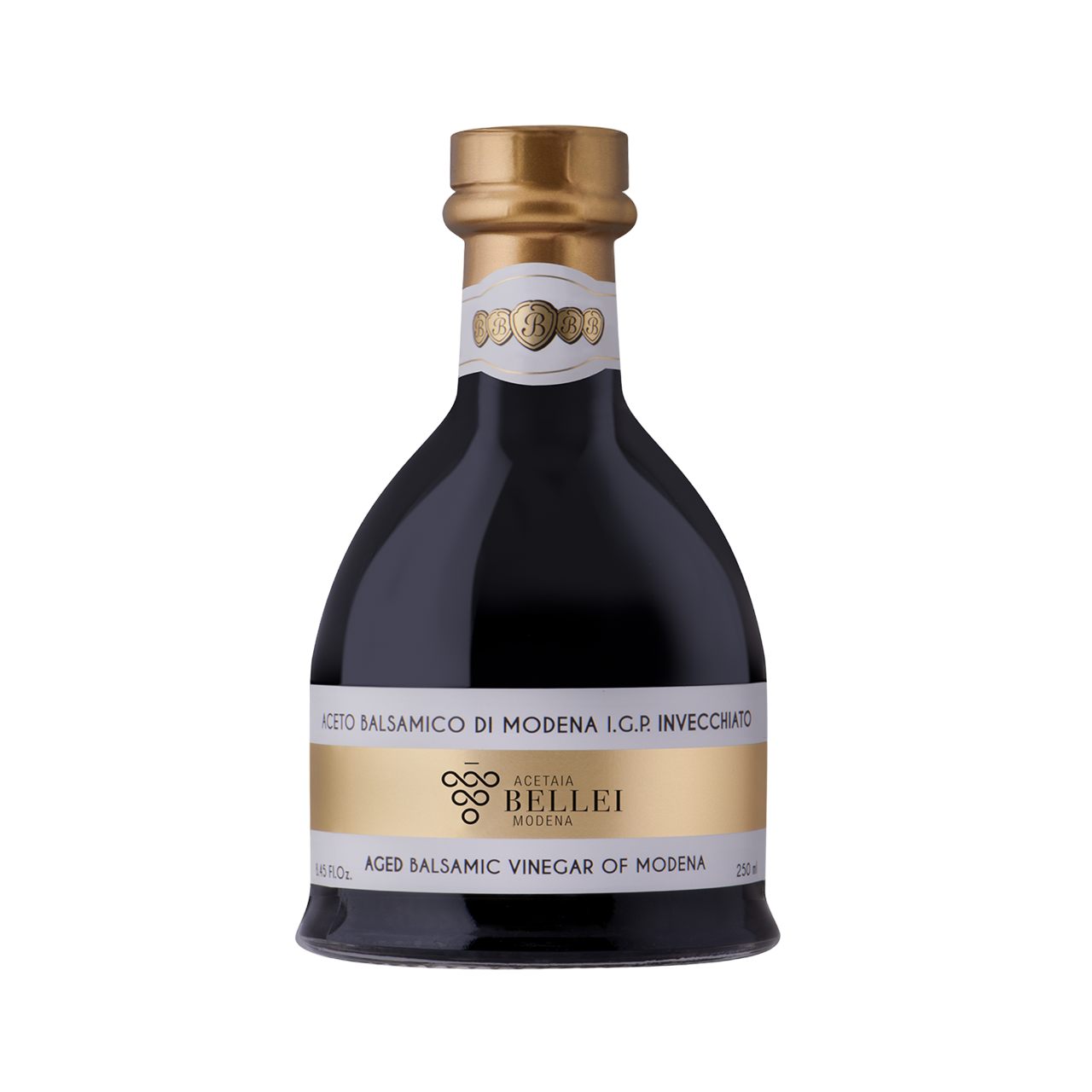 Bellei Gold Aged Balsamic Vinegar of Modena 8.45 fl oz – 6 Units