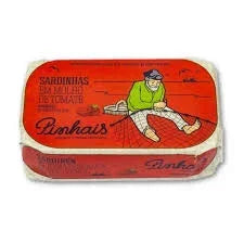 Pinhais Sardines in Tomato Plain Sauce 4.4oz (125gr) 24 Units