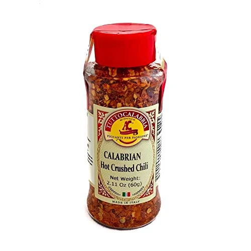 Tutto Calabria Crushed Peperoncino Dry Hot Pepper 2.11oz (60g) 8 Units