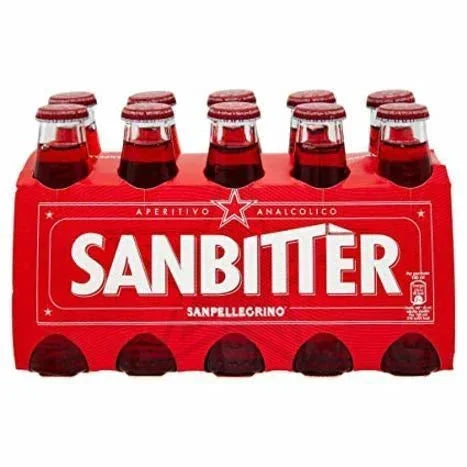 San Pellegrino Sanbitter Glass 4 X 10-Pack X 3.38oz (100ml) 40 Units