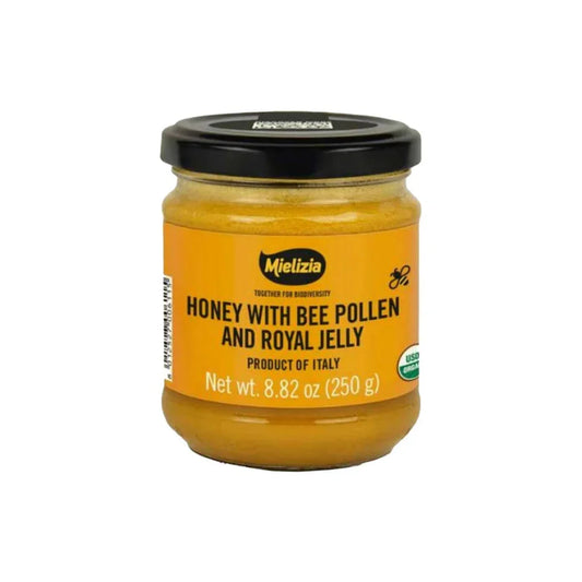 Mielizia Italian Organic Honey Bee Pollen Royal Jelly Mix 8.8oz (250gr) 6 Units