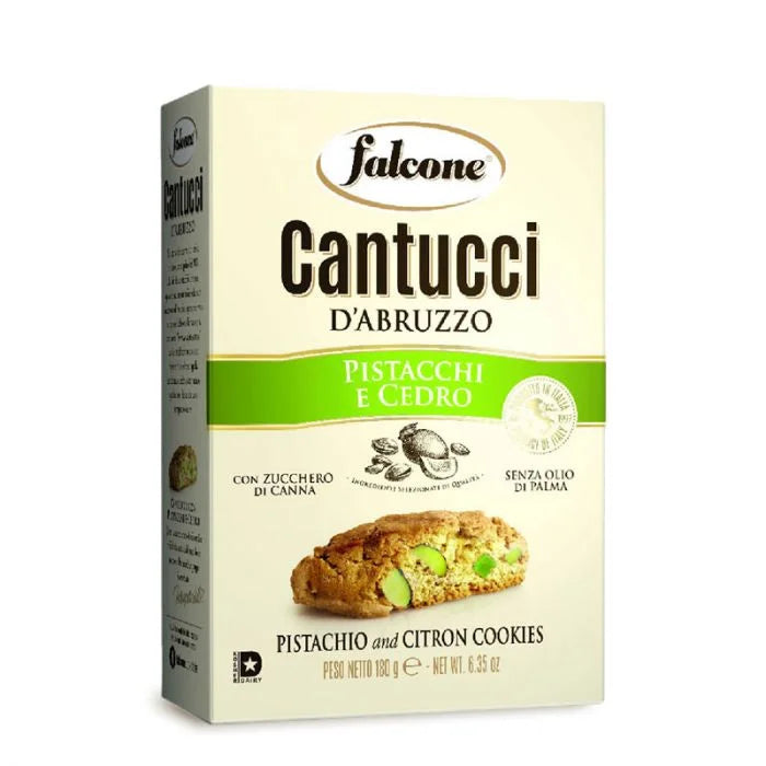 Falcone Cantucci Pistachio & Lemon 7.05oz (200gr) 12 Units