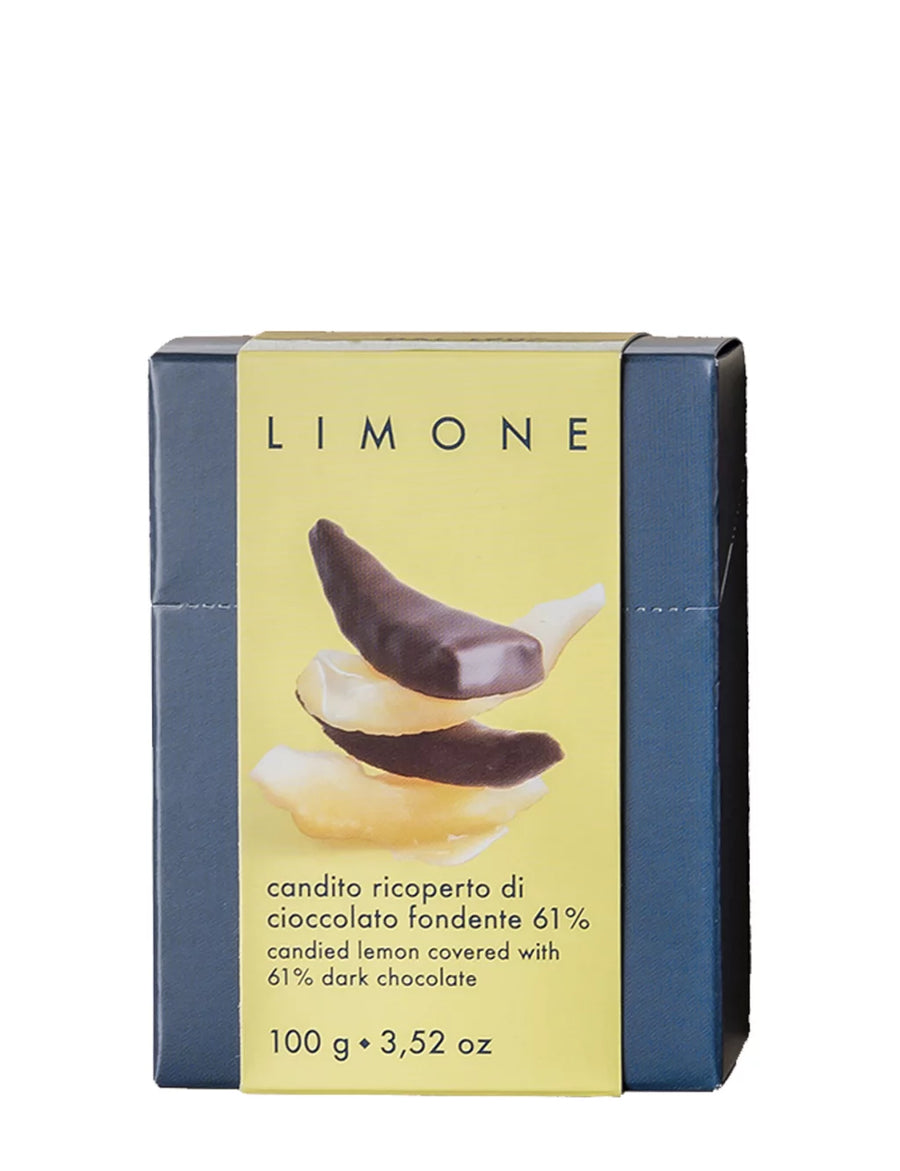 Giraudi Candied Lemon in Dark Chocolate 3.5oz 6 Units