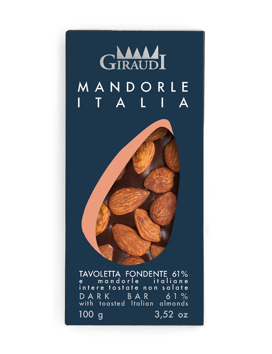 Giraudi Dark Chocolate 61% Italian Almonds 3.5oz 9 Units