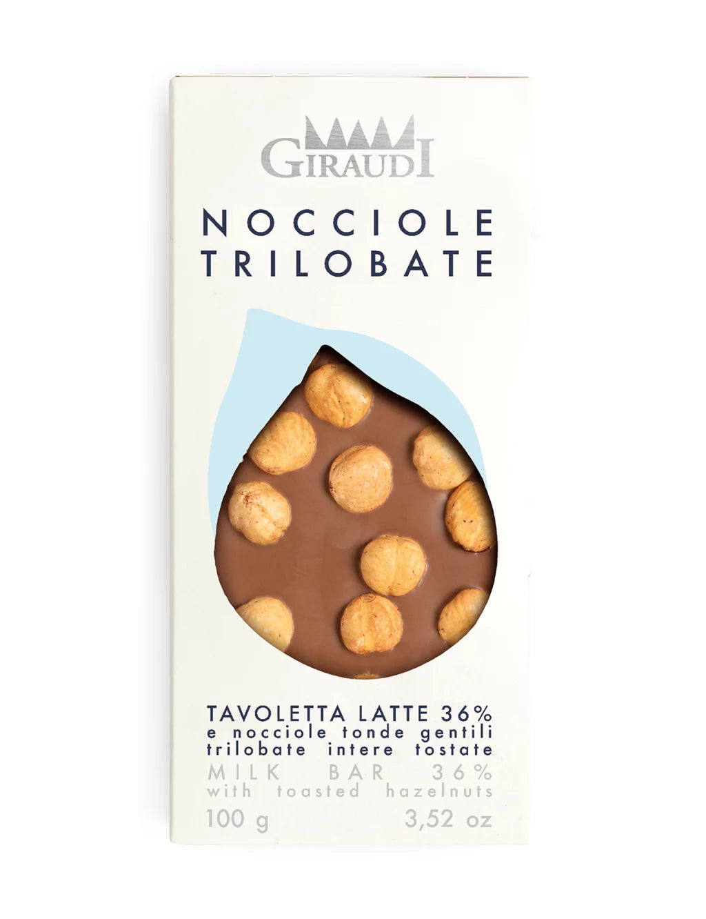 Giraudi Milk Chocolate Piemontese Hazelnuts 3.5oz 9 Units
