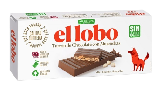 El Lobo Turrón Chocolate Almond 250 g