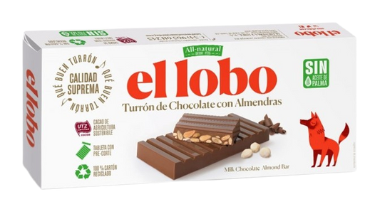 El Lobo Turrón Chocolate Almond 250 g