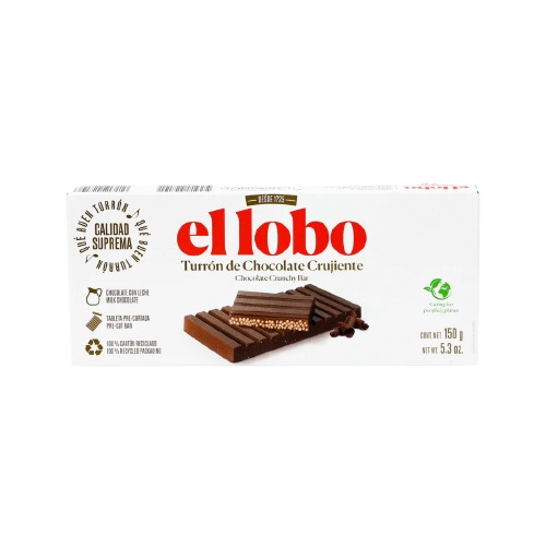 El Lobo Turrón Chocolate Crunch 150 g