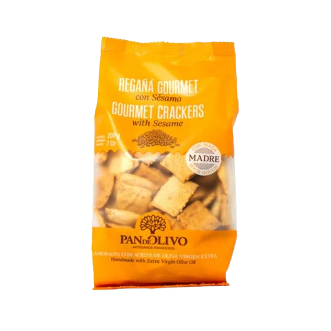 Pan de Olivo Gourmet Crackers with Sesame 200 g 10 Units