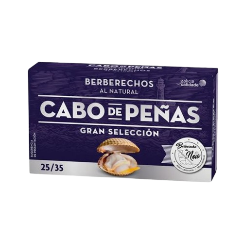 Cabo de Peñas Cockles in Brine (30–35 pieces) – 111 g Tin – Case of 24