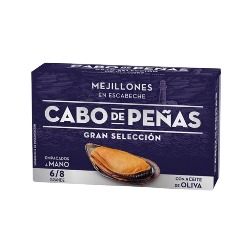Cabo de Peñas Mussels in Pickled Sauce 111 g – 24/case