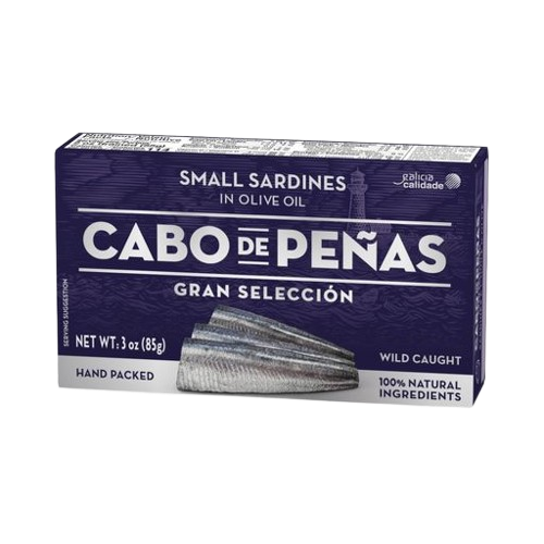 Cabo de Peñas Small Sardines in Olive Oil 85 g – 24/case
