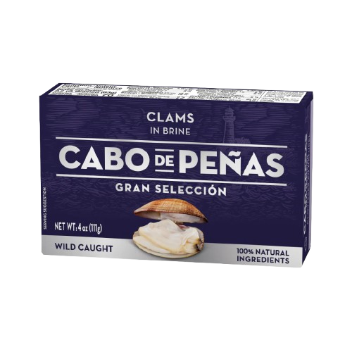 Cabo de Peñas Clams in Brine 111 g – 24/case