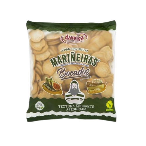 Daveiga Classic Natural Olive Oil Crackers 500 g – 8/case