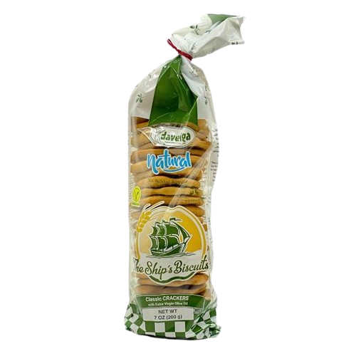 Daveiga Classic Natural Olive Oil Crackers 200 g – 10/case