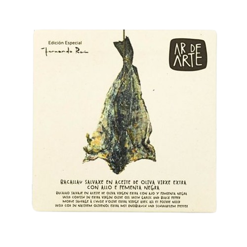Ar de Arte Wild Codfish in Olive Oil with Garlic & Pepper 110 g – 12/case