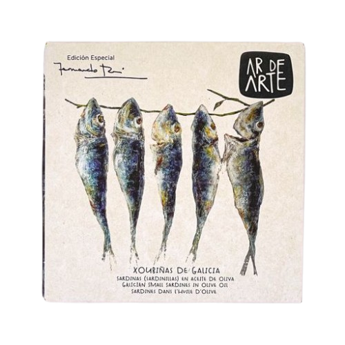 Ar de Arte Small Sardines in Olive Oil 110 g – 12/case