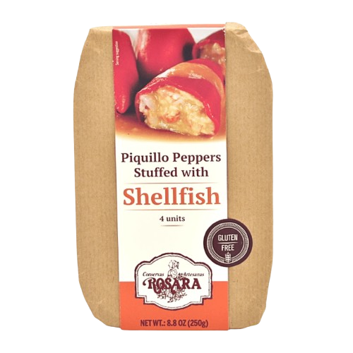 Rosara Piquillo Peppers Stuffed with Shellfish 250 g – Case of 6