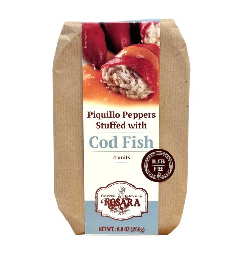 Rosara Piquillo Peppers Stuffed with Codfish 250 g – Case of 6